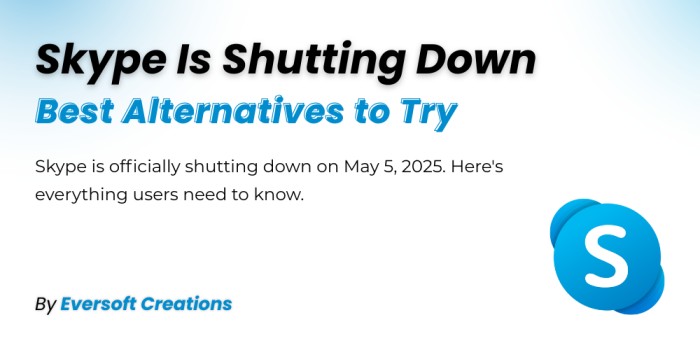 Skype shutting down