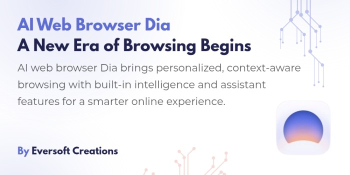 AI web browser Dia