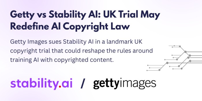 AI copyright trial UK